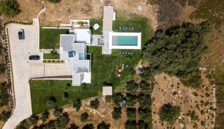 aerial view of house
